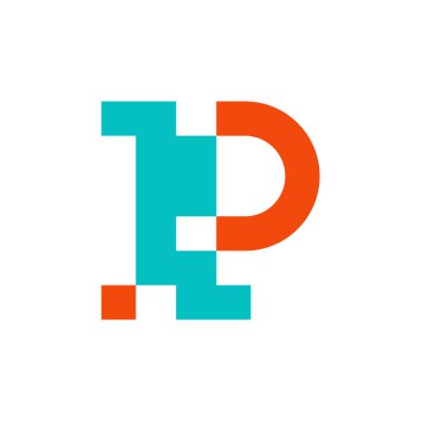 Letter P logo or icon design. template elements. geometric abstract logos