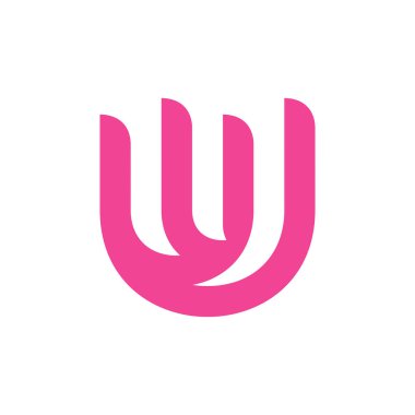 Letter U logo or icon design. template elements. geometric abstract logos