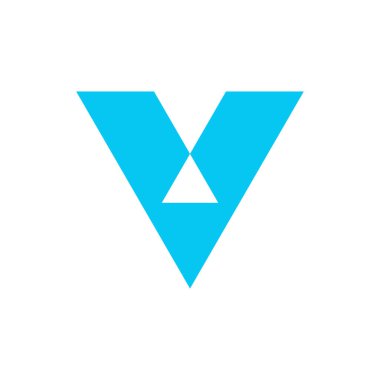 Letter V logo or icon design. template elements. geometric abstract logos