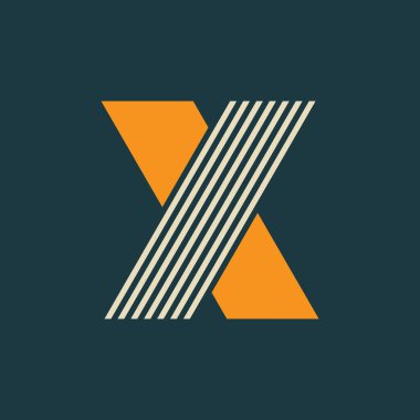 Letter X logo or icon design. template elements. geometric abstract logos