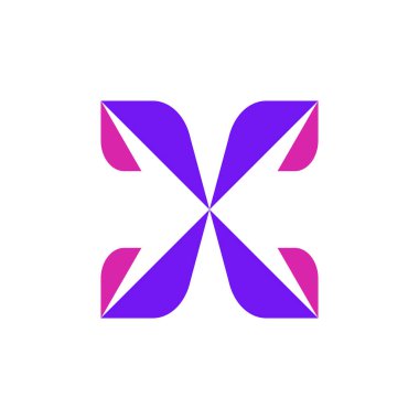 Letter X logo or icon design. template elements. geometric abstract logos