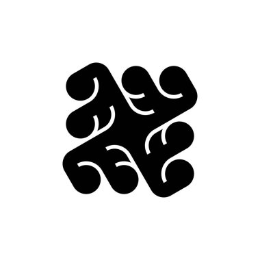 Soyut logo. Geometrik soyut logolar. Simge tasarımı