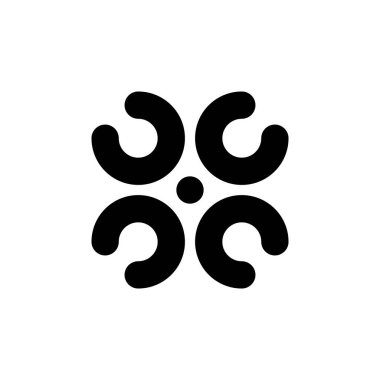 Soyut logo. Geometrik soyut logolar. Simge tasarımı