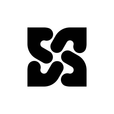 Soyut logo. Geometrik soyut logolar. Simge tasarımı