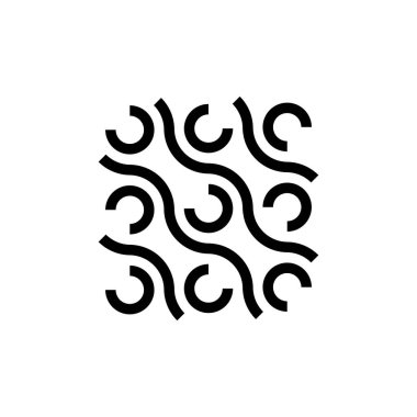 Soyut logo. Geometrik soyut logolar. Simge tasarımı