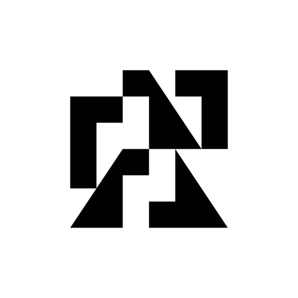 抽象的なロゴ 幾何学的な抽象ロゴ アイコンデザイン — ストックベクタ