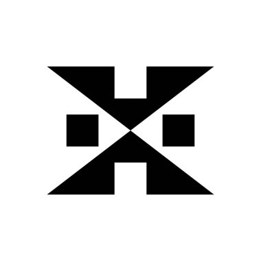 Soyut logo. Geometrik soyut logolar. Simge tasarımı