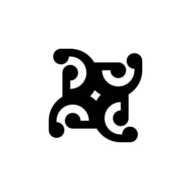 Soyut logo. Geometrik soyut logolar. Simge tasarımı