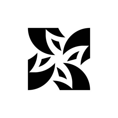 Soyut logo. Geometrik soyut logolar. Simge tasarımı