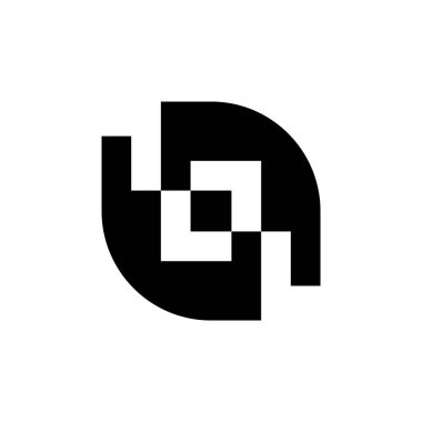 Soyut logo. Geometrik soyut logolar. Simge tasarımı