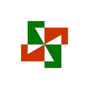 Soyut logo. Geometrik soyut logolar. Simge tasarımı