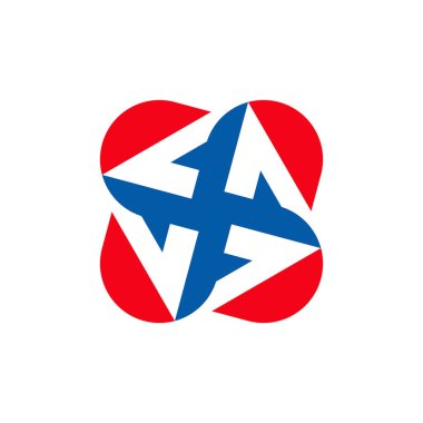 Soyut logo. Geometrik soyut logolar. Simge tasarımı