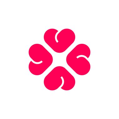 Soyut logo. Geometrik soyut logolar. Simge tasarımı