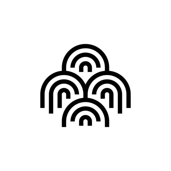 Soyut Logo Geometrik Soyut Logolar Simge Tasarımı — Stok Vektör