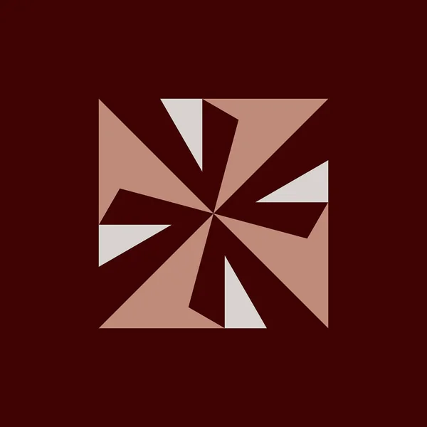 Logo Abstrak Logo Abstrak Geometrik Desain Ikon - Stok Vektor