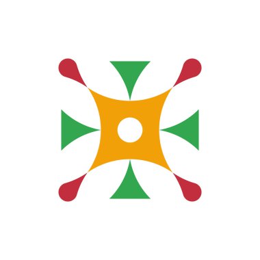 Soyut logo. Geometrik soyut logolar. Simge tasarımı