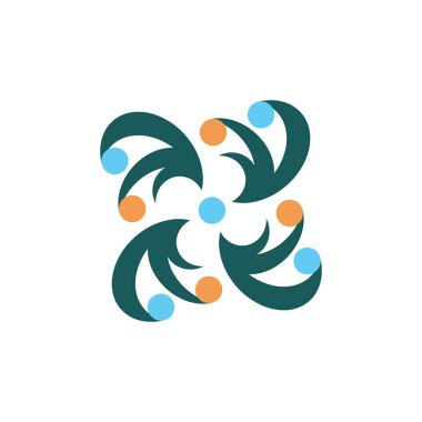 Soyut logo. Geometrik soyut logolar. Simge tasarımı