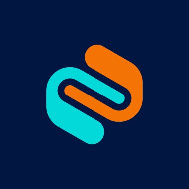 Soyut logo. Geometrik soyut logolar. Simge tasarımı