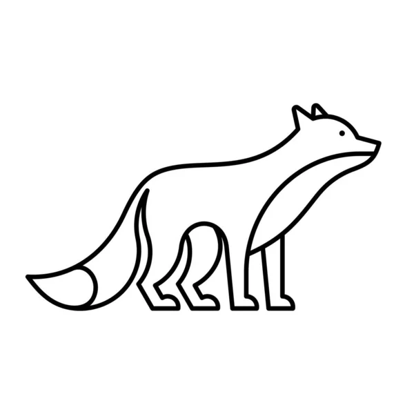 Fox Logo Pictogram Ontwerp Sjabloon Elementen — Stockvector