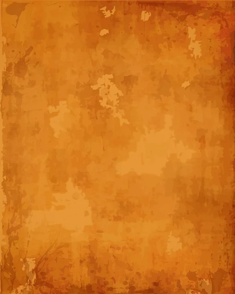Abstract rusty shabby orange grungy vintage background of an old paper texture.Vector illustration pattern design wallpaper — Vetor de Stock