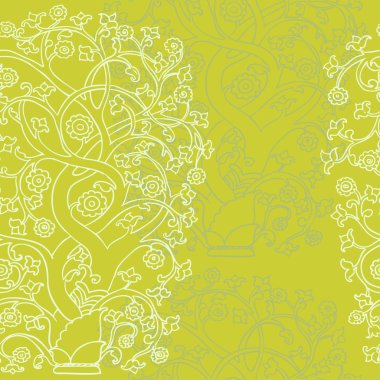  seamless with tree ornament