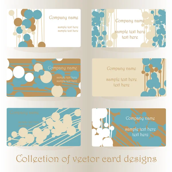 Conjunto de diseños de tarjetas de visita — Foto de Stock