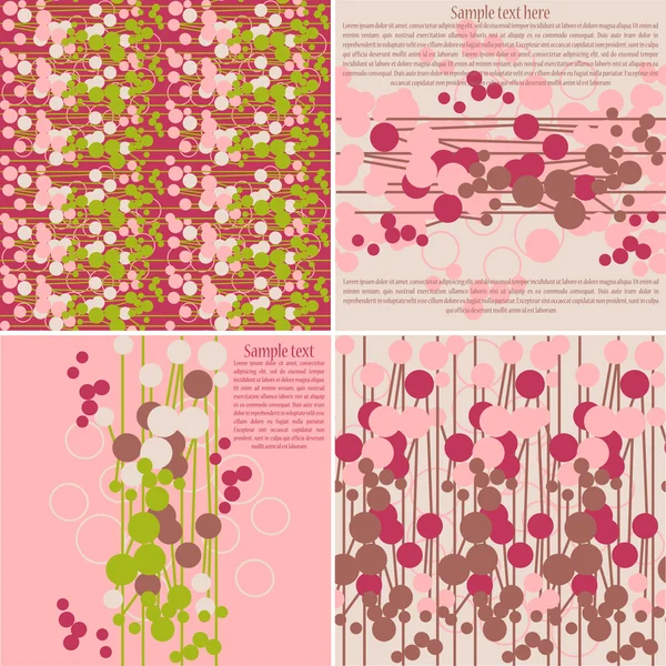 Artistic seamless patterns and cards — Stock Photo, Image