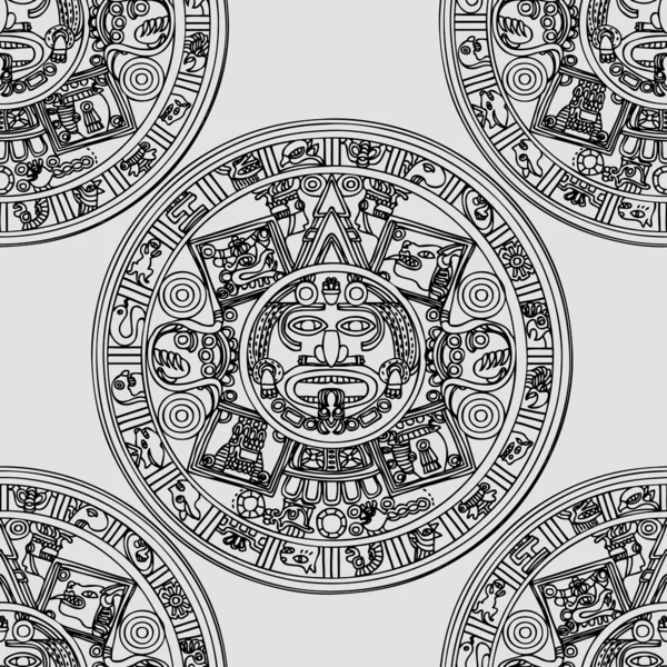 Adorno sin costuras Maya —  Fotos de Stock