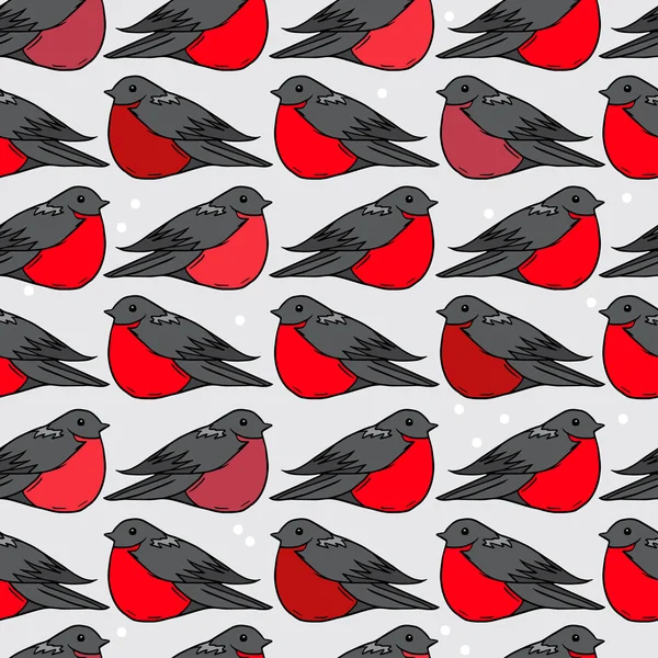 Безшовний візерунок птаха, Векторні ілюстрації — стоковий вектор