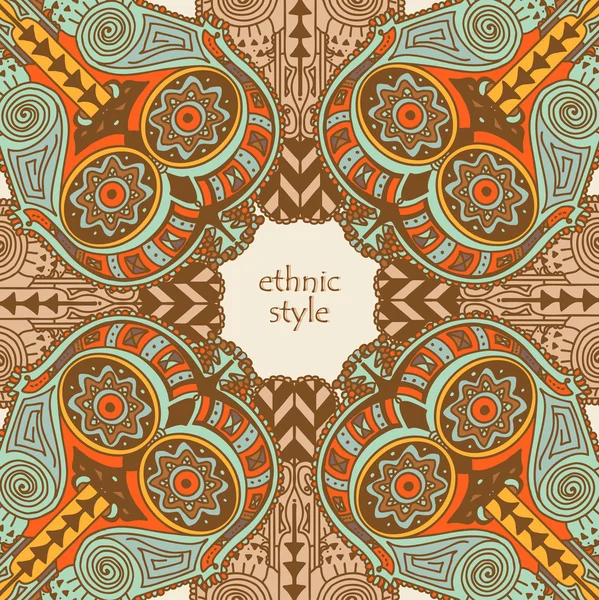 Hintergrund aus einem orientalischen, ethnischen Ornament, handgezeichnete Vektorillustration — Stockvektor