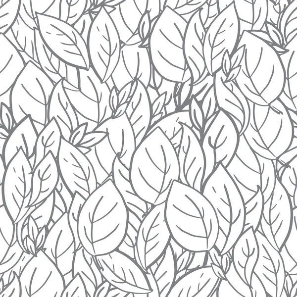 원활한 나뭇잎 배경 — 스톡 벡터