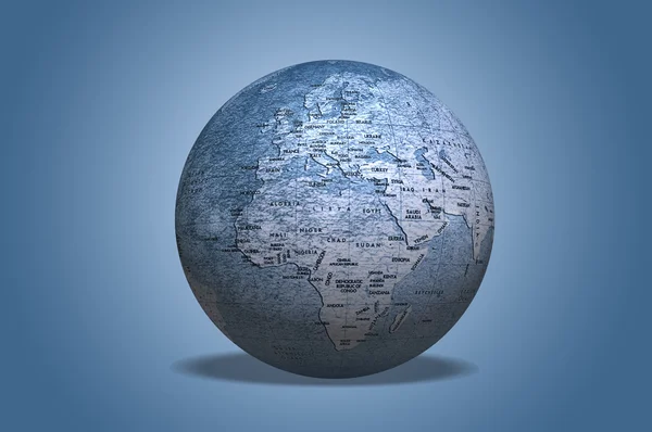 Mapa del mundo 3D — Foto de Stock