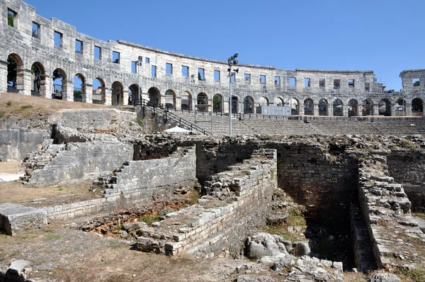 Roman amphitheater, colosseum in Pula, Croatia — Stock Photo, Image