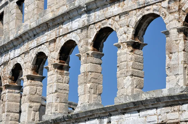 Roman amphitheater, colosseum in Pula, Croatia — Stock Photo, Image