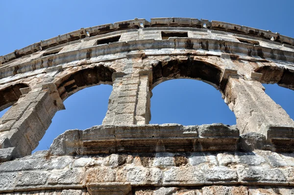 Roman amphitheater, colosseum in Pula, Croatia — Stock Photo, Image