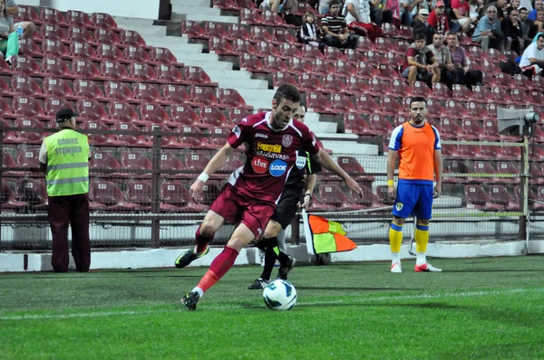 Voetbalspeler in actie — Stockfoto