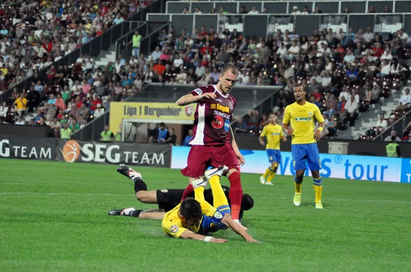 Jugador de fútbol en acción — Foto de Stock