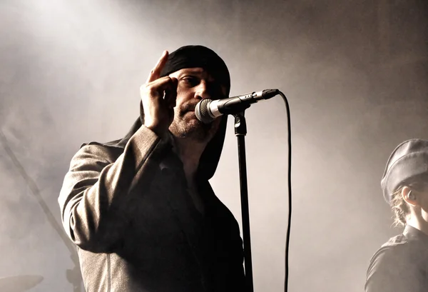 Singer of Laibach band, Milan Fras — Stock Photo, Image