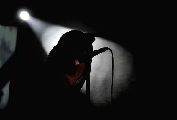 Промышленная группа Laibach выступает вживую — стоковое фото