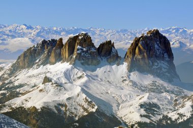 Dolomites'in kışın