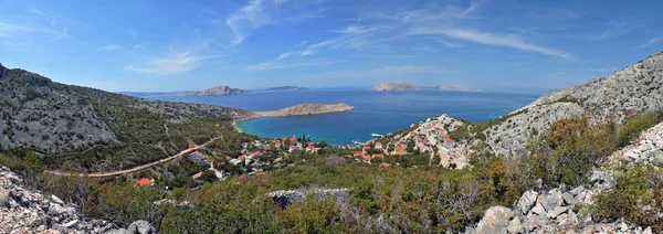 Baie de Lukovo à la mer Méditerranée, Croatie — Photo
