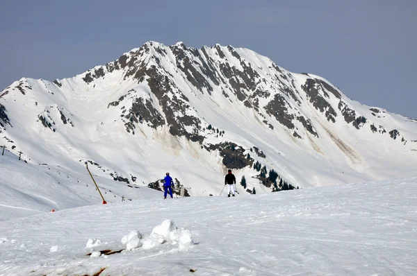 Skiën in de Oostenrijkse Alpen — Stockfoto