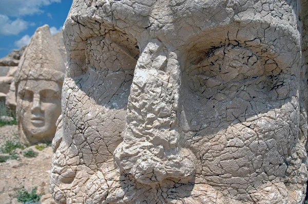 Monumentální Bůh hlavy na hoře nemrut, Turecko — Stock fotografie