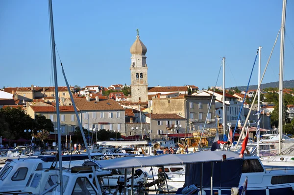 The harbour of Krk city, Croatia — Stock Photo, Image