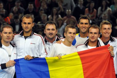 The tennis team of Romania clipart