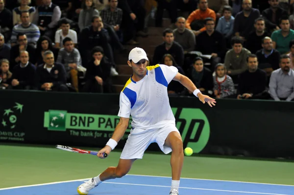 Davis cup, Rumänien slår Danmark — Stockfoto