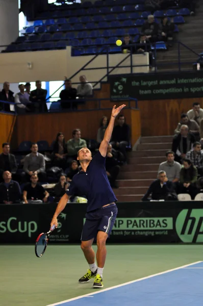 Davis cup, Rumänien vinner mot Danmark — Stockfoto