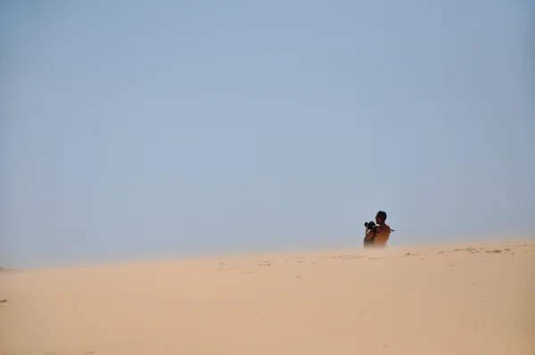 White Sand Dunes near Mui Ne, Vietnam — Stock Photo, Image