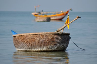 geleneksel Vietnam balıkçı tekneleri MUI ne Port, vietnam