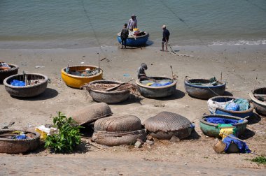 Yerel bir Vietnamlı fisher MUI Kuzey vietnam balıkçılık